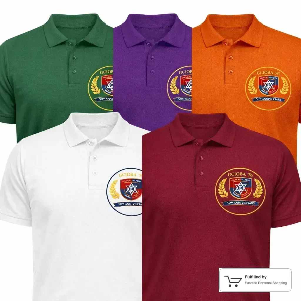 "Class of 76" 50 year anniversary Polo shirts